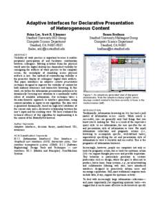 Hypertext / World Wide Web / Graphical user interfaces / User interface / Virtual reality / Human–computer interaction / Adaptive user interface / Framing / Ambient intelligence / HTML / Software / Computing