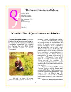 C:�rs� Verzasconi�uments� Queer Foundation ScholarJoe Dial.wpd