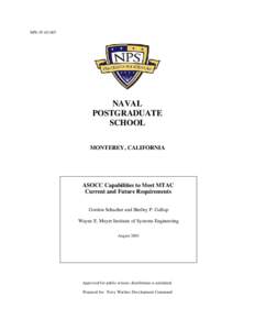 NPS[removed]NAVAL POSTGRADUATE SCHOOL MONTEREY, CALIFORNIA