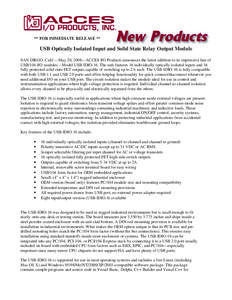 Microsoft Word - USB-IDIO-16 Press Release.DOC
