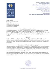 Mitchell E. Daniels, Jr., Governor James W. Payne, Director Indiana Department of Child Services Marion County DCS Local Office 4150 North Keystone Avenue