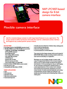 NXP LPC1857-based design for 8-bit camera interface Flexible camera interface