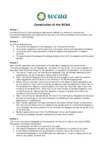 Microsoft Word - Constitution of the WCAA.doc
