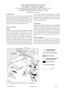 CHARTERS TOWERS REGION, QUEENSLAND M.F. Aspandiar1, G. Taylor2 and R.A. Eggleton3 1. CRC LEME, Curtin University of Technology, GPO Box 1987, Perth, WA[removed]CRC LEME, University of Canberra, Canberra, ACT[removed]CRC 