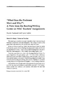 Teaching / Writing / Literacy / Education reform / Transdisciplinarity / Writing Across the Curriculum / Homework / Writing center / Rhetoric / Education / Knowledge / Learning