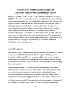 Guidelines for the Structural Evaluation of Cargo Tank Rollover Damage Protection Devices