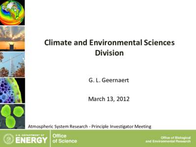 Climate and Environmental Sciences Division