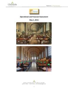 Operational and Financial Assessment May 1, 2015 1  Boston Public Library: Operational and Financial Assessment