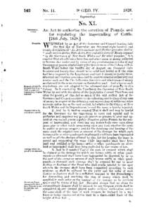 No. XI. A n Act to authorize t h e erection of P o u n d s and for regulating t h e impounding of Cattle. [24:th July, [removed]W