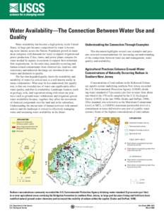 Earth / Hydraulic engineering / Liquid water / Aquatic ecology / Groundwater / Aquifer / Robert M. Hirsch / Water resources / Fresh water / Water / Hydrology / Soft matter