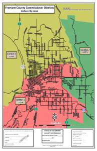 R GA Fremont County Commissioner Districts  N