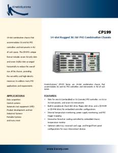 KineticSystems cPCI/PXI Chassis Mainframe Data Sheet - CP199