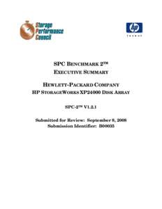 Microsoft Word - HP _XP24000_SPC2-ExecSumm.doc