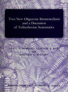 Two New Oligocene Desmostylians anci a Discussion _ *^