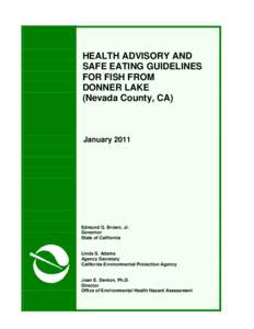 Health Advisory and Safe Eating Guidelines for Fish from Donner Lake (Nevada County, CA)