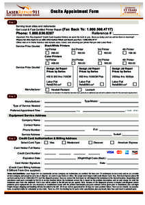 Onsite Appointment Form Step 1 Serving local cities and nationwide Get Local & Fast Certifed Printer Repair  Phone: 