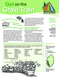   Get on the  Grain Train many grains do I e w