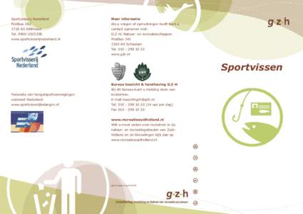 Sportvisserij Nederland  PostbusAD Bilthoven