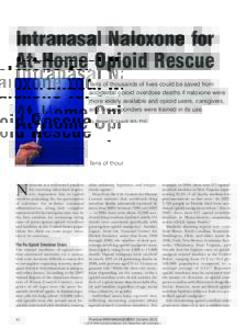 Intranasal Naloxone for At-Home Opioid Rescue