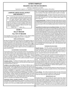 Municipal bond / Sureties / Bond / Performance bond / Economics / Education in California / Government / Law / California Proposition 47 / Government bonds / Government debt / Local government in the United States