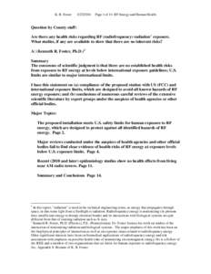 Radiobiology / Wireless / Environmental health / Public health / Medical physics / Mobile phone radiation and health / International Commission on Non-Ionizing Radiation Protection / BioInitiative Report / Base station / Medicine / Health / Technology