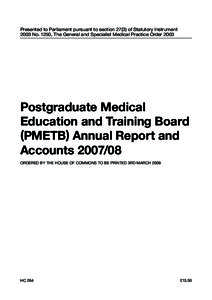 Health / Peter Rubin / Doctor of Osteopathic Medicine / General practitioner / Certificate of Completion of Training / Medical education in the United Kingdom / Postgraduate Medical Education and Training Board / Medicine