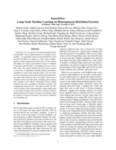 Machine learning / Computing / Artificial intelligence / Computational neuroscience / Deep learning / Free statistical software / TensorFlow / Artificial neural networks / Models of computation / Dataflow / Convolutional neural network / Distributed computing