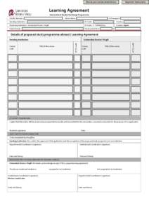Enviar por correo electrónico  Imprimir formulario                                             Learning Agreement                               