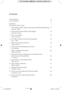 OUP UNCORRECTED PROOF – REVISES, , SPi  Contents Acknowledgements List of Contributors