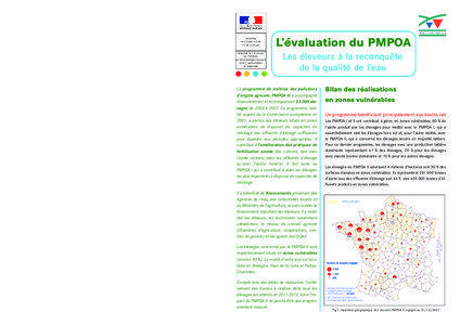 Des effets positifs pour l’eau attendus à l’achèvement du PMPOA II 1000