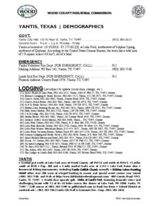 Yantis Independent School District / Yantis /  Texas / Lake Fork Reservoir / Farm to Market Road 51 / Geography of Texas / Texas / Farm to Market Road 17