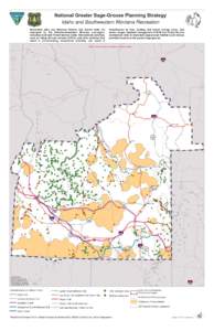 National Greater Sage-Grouse Planning Strategy Recreation map