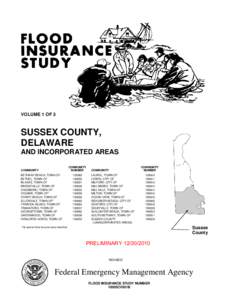 VOLUME 1 OF 3  SUSSEX COUNTY, DELAWARE AND INCORPORATED AREAS COMMUNITY
