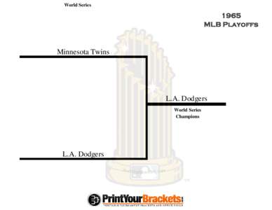 World Series[removed]MLB Playoffs  Minnesota Twins