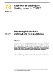 Regression analysis / National accounts / Estimation theory / Linear regression / Proxy / Gross domestic product / Stock and flow / Statistics / Economics / Econometrics