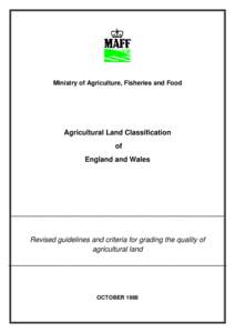 Pedology / Land use / Agricultural Land Classification / Drainage system / ADAS / Land management / Soil science / Soil