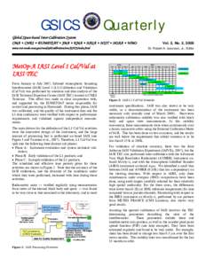 GSICS  Quarterly Global Space-based Inter-Calibration System CMA • CNES • EUMETSAT • JMA • KMA • NASA • NIST • NOAA • WMO