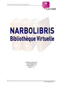 Bibliothèque Virtuelle du Grand Narbonne  Interface version