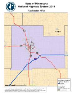 State of Minnesota National Highway System 2014 Rochester MPA /