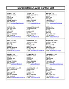 Microsoft Word - Municipalities.doc