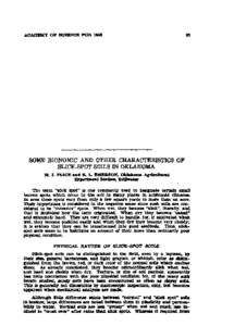 Some Bionomic and Other Characteristics of Slick-Spot Soils in Oklahoma