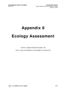ENVIRONMENTAL IMPACT STATEMENT Appendix 6 BOGAN SHIRE COUNCIL Nyngan Waste and Resource Management Facility Report No[removed]