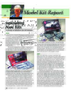 Model Kit Report Keith Pruitt Interesting New Kits A variety of selections for all interests.