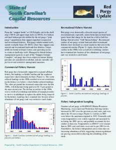 Red Porgy Update State of South Carolina’s