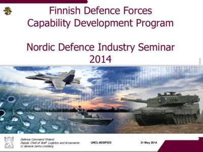 Finnish Defence Forces Capability Development Program Nordic Defence Industry SeminarDefence Command Finland