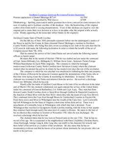 State of Franklin / Griffith Rutherford / Cape Fear River / Cape Fear / Geography of North Carolina / North Carolina / Spanish colonization of the Americas