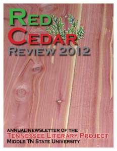 Red C edar Review[removed]annual newsletter of the