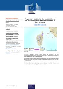 TEN-T Annual Programme  Member States involved: France Implementation schedule Start date: April 2014