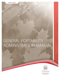 General Portability Administration Manual