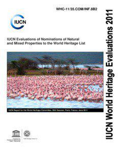 WHC[removed]COM/INF.8B2  IUCN Evaluations of Nominations of Natural